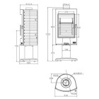 Salamandra A Lenha Equirre Com Pé Fixo, Ferro Fundido - Godin